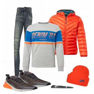 Outfit mit Schwarz Sneaker Nike "TOM TAILOR"