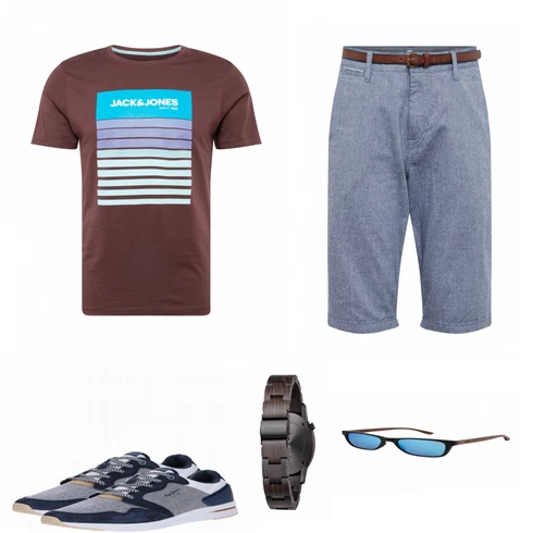 Mischfarben T-Shirt Jack & Jones kombinieren