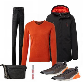 Outfit mit Schwarz Sneaker Nike "TOM TAILOR"