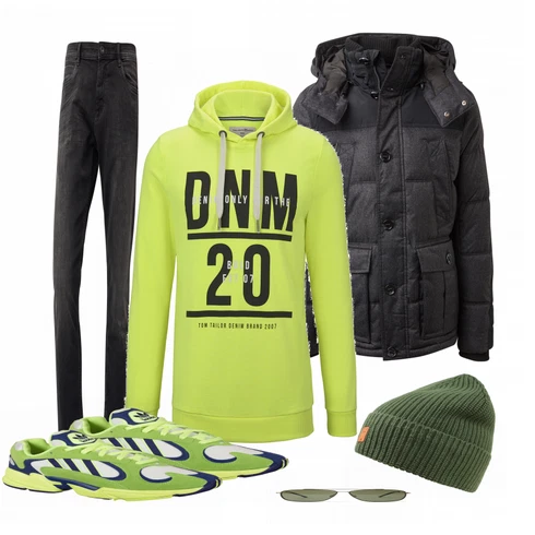 Mischfarben Hut KnowledgeCotton Apparel kombinieren