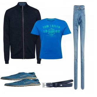 Outfit mit Blau Sportschuh Columbia "Tom Tailor"