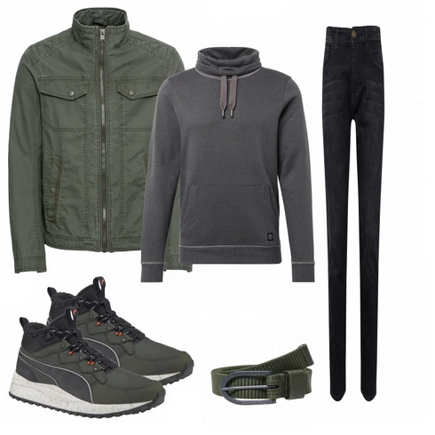 Grün Schuh Sneaker Puma kombinieren