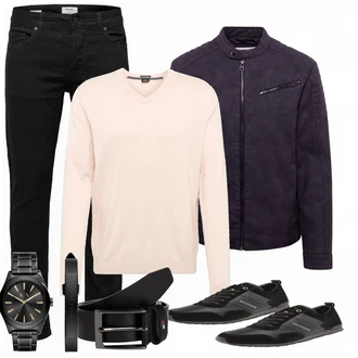 Outfit mit Weiß/Schwarz Uhr Armani Exchange "TOMMY HILFIGER"