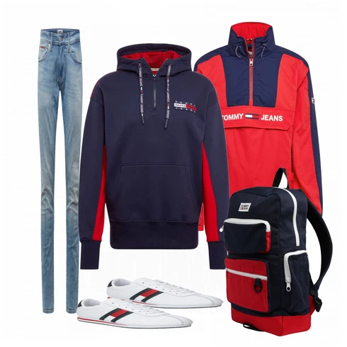 Grau Sneaker Tommy Jeans kombinieren