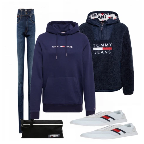 Grau Sneaker Tommy Jeans kombinieren
