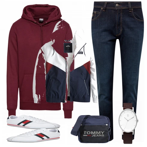 Grau Sneaker Tommy Jeans kombinieren