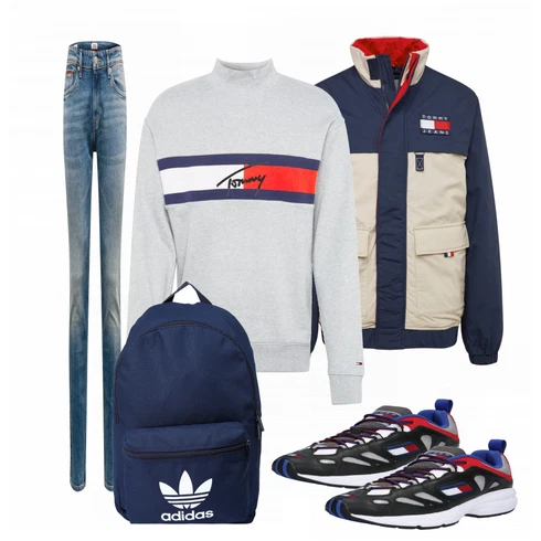 Rot Sneaker Tommy Jeans kombinieren