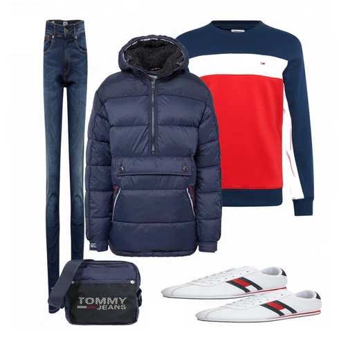 Grau Sneaker Tommy Jeans kombinieren