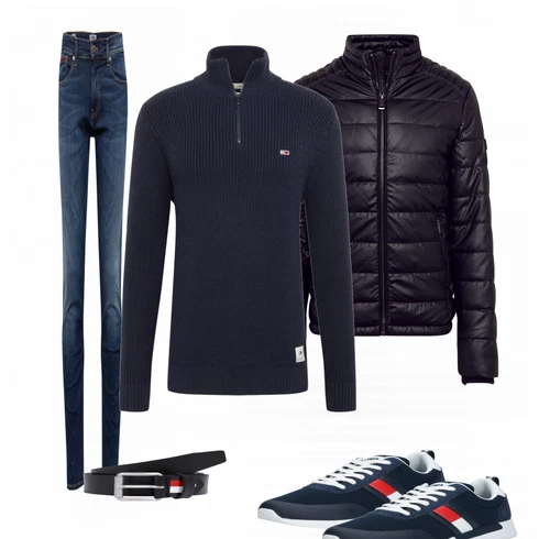 Blau Sneaker Tommy Jeans kombinieren
