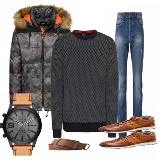 Outfit mit Grau Tigha "TomTailor"