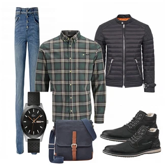 Outfit mit Schwarz Tigha "TOMTAILOR"