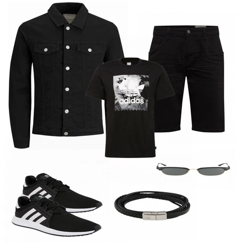 Schwarz SommerJacke Jack & Jones kombinieren