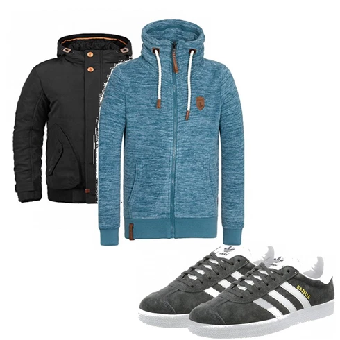 Blau Overall/Winter Parka Blend kombinieren