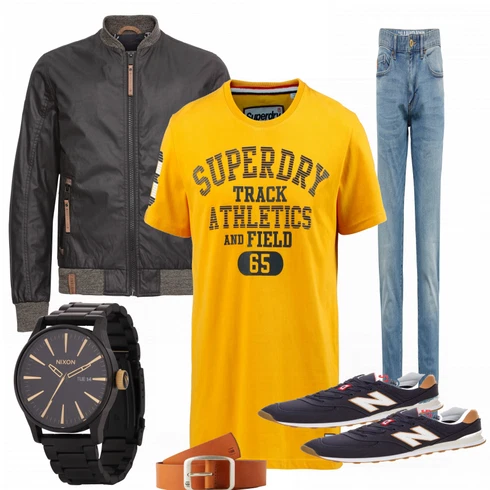 Orange Gürtel G-Star Raw kombinieren