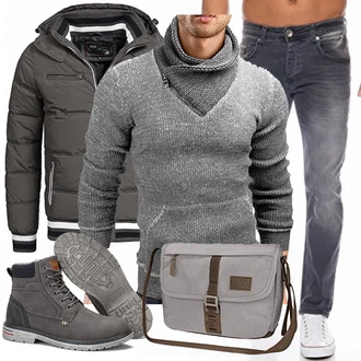 Outfit mit Jack Wolfskin "Trendiger Winterlook"