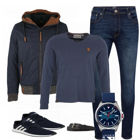 Blau Accessoire Gürtel Tom Tailor Denim kombinieren
