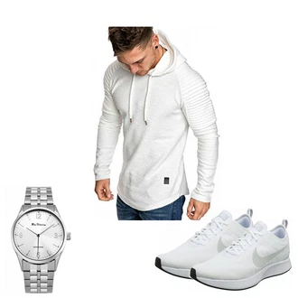 Outfit mit Grau Schuh Nike "TYT5"