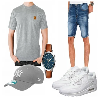 Outfit mit Grau Sneaker Nike "UA"