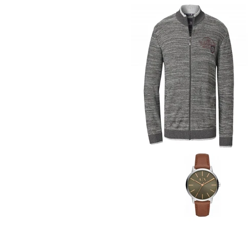 Grau Uhr Armani Exchange kombinieren