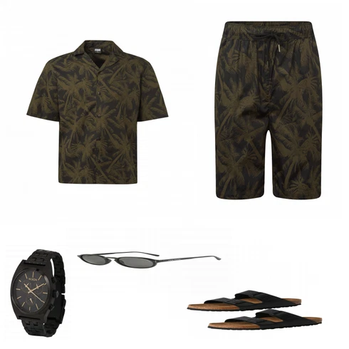 Schwarz Casual Hemd Urban Classics kombinieren