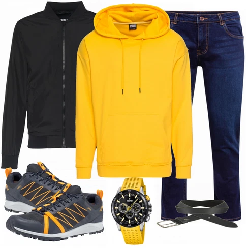 Gelb Sweatshirt Urban Classics kombinieren