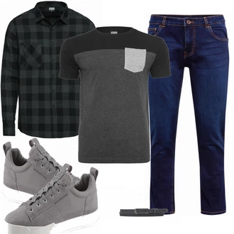 Outfit mit Weiß Sneaker G-Star Raw "Urban Classics"