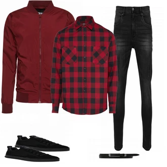 Outfit mit Schwarz Sneaker G-Star Raw "Urban Classics"