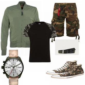 Outfit mit Beige Sneaker Converse "Uroso"