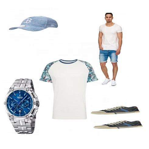 Türkis/Grau Hemd Indicode Jeans kombinieren