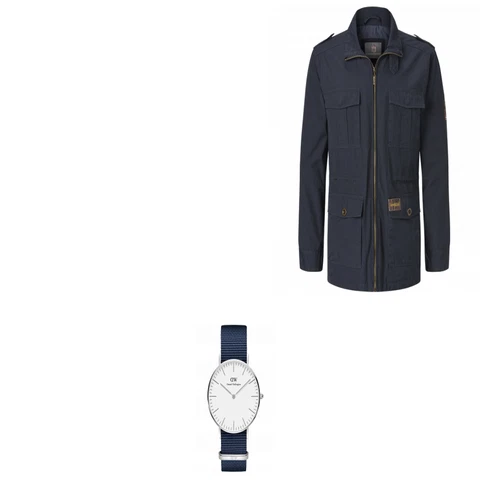 Grau Uhr Daniel Wellington kombinieren