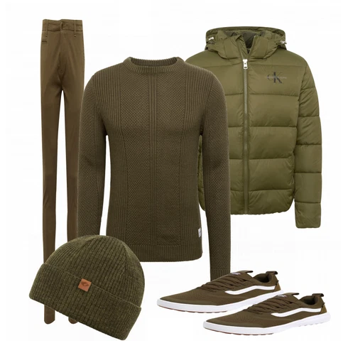 Rot Hose KnowledgeCotton Apparel kombinieren