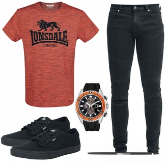 Outfit mit Schwarz Sneaker Vans "Vans Shoes"