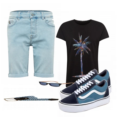 Schwarz T-Shirt Tigha kombinieren