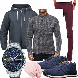 Outfit mit Blau Sneaker New Balance "Veysi"