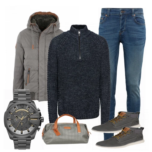 Tasche kombinieren mit Grau Trachtenmode Timberland