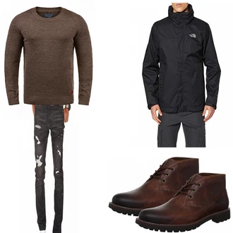 Outfit mit Blau The North Face "Werther"