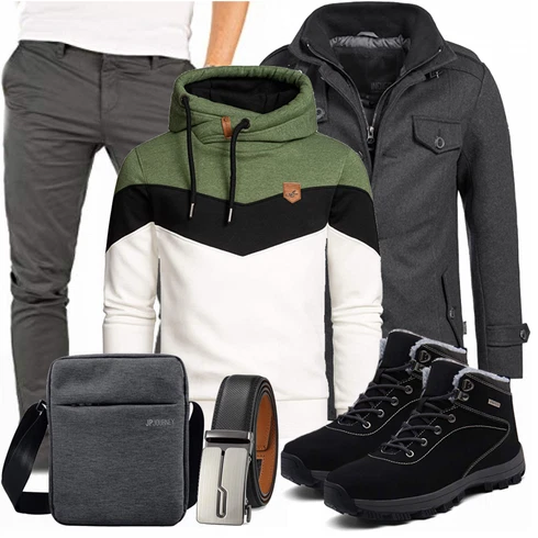 Blau Overall/Wintermantel/Winter Parka Indicode Jeans kombinieren