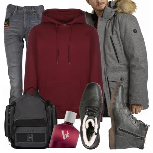 Lila Accessoire Bruno Banani kombinieren