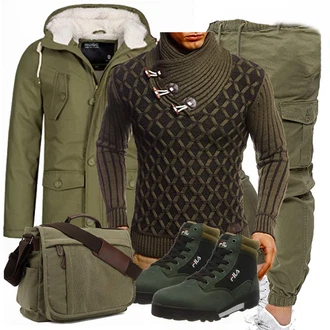 Outfit mit Hose/Winter Parka/Regenjacke Indicode Jeans "Winter Outfit"