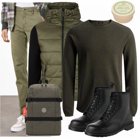Blau Stiefel Dr. Martens kombinieren