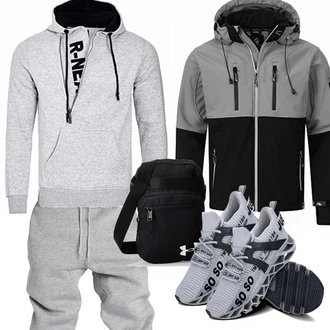 Outfit mit Winter Parka/Regenjacke Rock Creek "Winter Outfit"