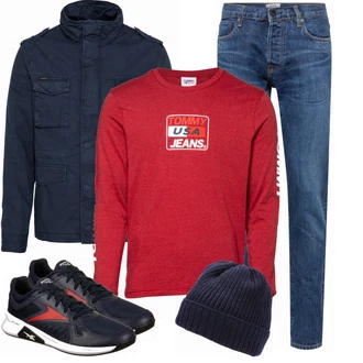Outfit mit Schwarz SommerJacke Superdry "Winterlicher Look"