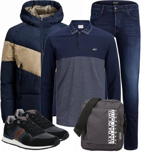 Weiß/Schwarz Hose Jack & Jones kombinieren