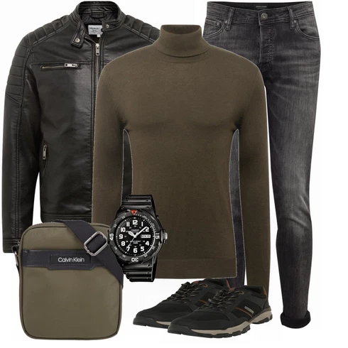 Schwarz Strickjacke Jack & Jones kombinieren