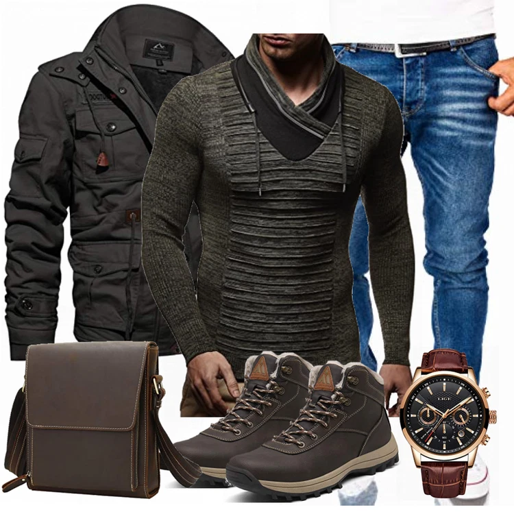 Winterlicher Look