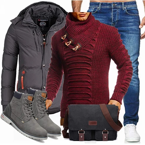 Hemd/Winter Parka Leif Nelson kombinieren