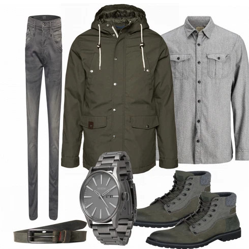 Uhr kombinieren mit Weiß Sommerjacke Revolution