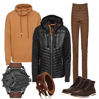 Outfit mit Schwarz SommerJacke Superdry "Xavier"