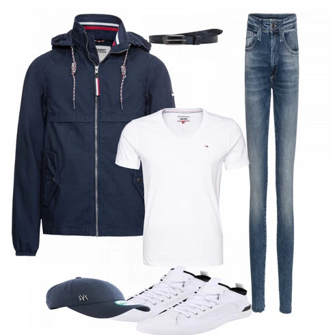 Weiß Schuh Sneaker Converse kombinieren mit Hose