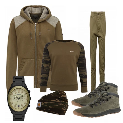 Grün Stiefel Timberland kombinieren